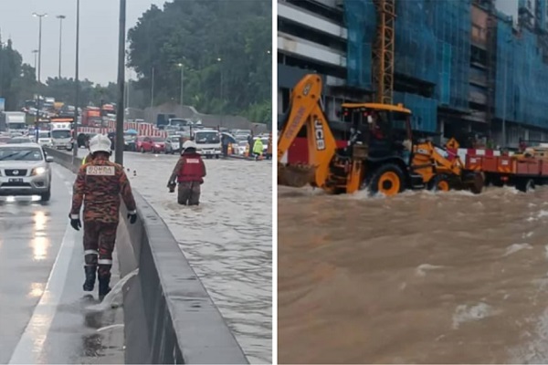 Beberapa Kawasan Di KL Dan Selangor Dilanda Banjir Kilat