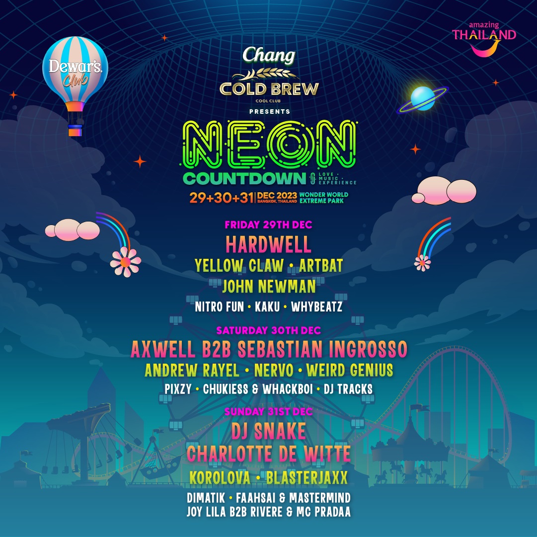 Neon Countdown’, festival malam tahun baru di Bangkok!