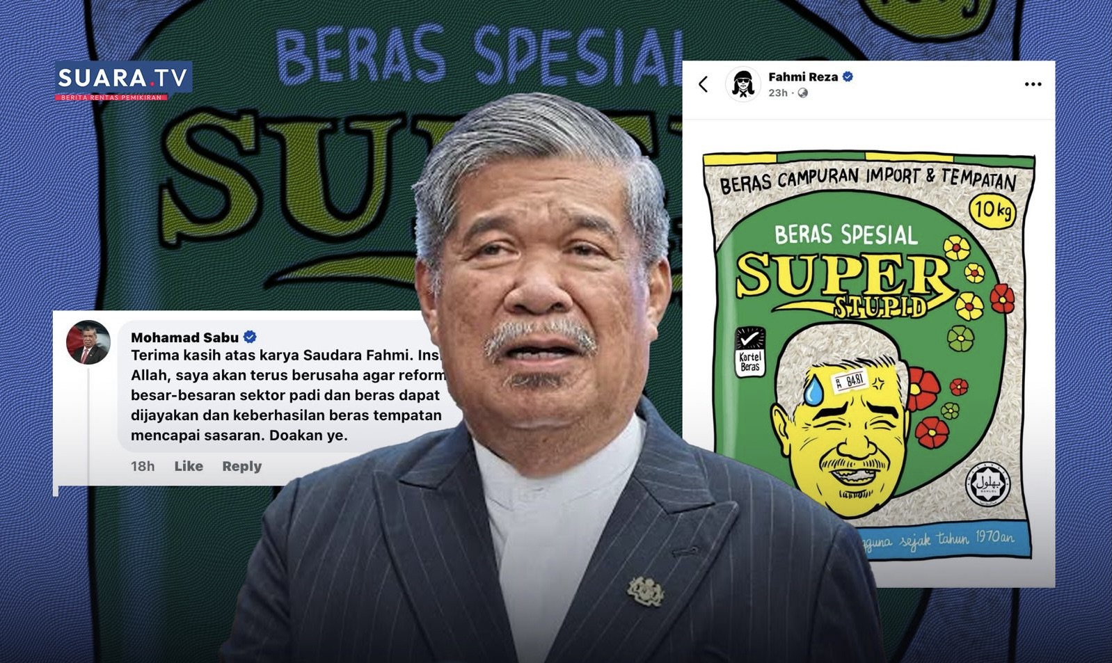 Mat Sabu ‘tak koyak’ satira ‘Beras Spesial – Super Stupid’ minta ...